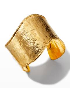 Elegant Hammered Brass Cuff Stack Wedding Party Festive Adjustable Vintage Finished Chunky Bangle Statement Jewelry <b>Bracelet</b> - Product Image 1