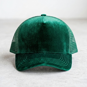 Gorra Trucker D.Green de Malla de Terciopelo con 5 Paneles, Unisex, con Logotipo Personalizado, Ajustable, Casual, para Deportes al Aire Libre, para las Cuatro Estaciones - Product Image 1