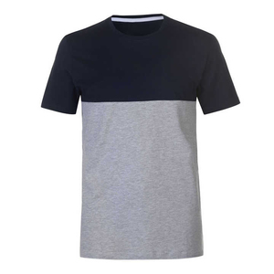 Camiseta de Algodón Blanca para Hombre, Manga Corta, Cuello Redondo, Corte Regular, Ribete en Contraste, Estilo Casual, Color Sólido, Tejido Jersey - Product Image 5