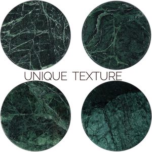 Real <b>marble</b> <b>coasters</b> set heavy <b>marble</b> <b>coasters</b> thick stone <b>coasters</b> non slip <b>marble</b> <b>coasters</b> absorbent stone <b>coasters</b> - Product Image 2