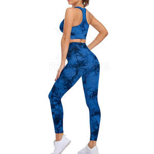 Conjunto de Yoga para Mujer Fabricado en Pakistán - Ecológico, Ligero, Diseño Sólido, para Uso en Exteriores, Spandex/Poliéster, Conjunto de 2 Piezas - Product Image 3