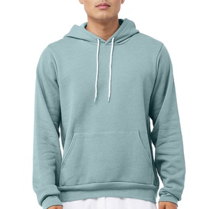 BELLA + CANVAS Venta caliente Nuevo diseño Logotipo personalizado Ropa 100% Algodón Buena calidad Sudaderas con capucha en blanco Sudadera con capucha de lana de manga larga - Product Image 1