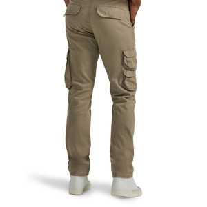 Pantalon cargo kaki pour homme, coupe droite, plusieurs poches, style décontracté, tissu en toile mi-lourd, respirant, à porter au printemps - Product Image 2