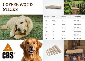 CBS Factory Price Classic Stick Shape Café Madera Masticar Juguetes para perros 100% Natural Durable <span class=keywords><strong>Pet</strong></span> Masticar Juguetes - Product Image 6