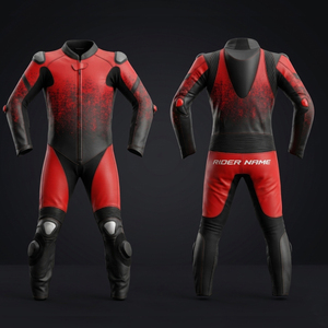 Traje de Motociclismo de Cuero Personalizado, Transpirable, Unisex, para Invierno y Verano, con Paneles de Ventilación y Protección CE, OEM ODM, Profesional para Pista - Product Image 2
