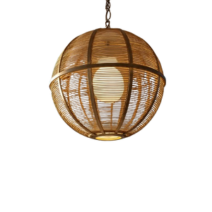 Lámpara Colgante de Estilo Rústico, Tamaño Personalizado, para Restaurantes y Hoteles, Lámpara Colgante de Ratán - Product Image 2