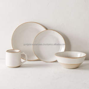 Juego de Platos de Porcelana Ecológica de 10.5 Pulgadas, Estilo Americano, Diseño Personalizado, Apto para Lavavajillas, para Bodas y Cocina - Product Image 6