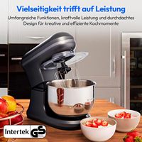 Professionnel 1200W Mini 6 vitesses batteur sur socle électrique 5L mélangeur de pâte sorbetière bol de mélange crochet de pâte pour la cuisson à la maison