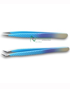 Pince à épiler en acier inoxydable, outil de préhension de précision pour extensions de cils, façonnage des sourcils, utilisation en salon de beauté, professionnel, durable - Product Image 5