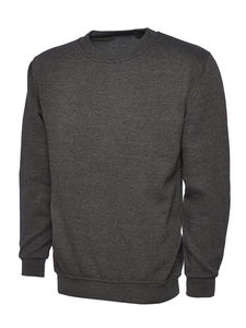 Sweat-shirt unisexe à col rond, couleur unie, tricoté, coupe classique, vêtement décontracté, vert sarcelle - Product Image 6
