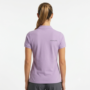 T-shirt décontracté à manches courtes en coton piqué pour femme, motif œil de faucon, anti-boulochage, anti-rétrécissement, anti-plis, respirant, vente en gros - Product Image 2