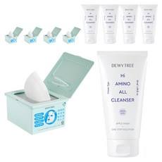 Set di Pennelli da Trucco da Viaggio Dewtree 5 Pezzi con Schiuma Aminoacidica ad Alta Concentrazione 50ml - Product Image 1