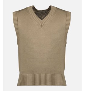 Gilet en tricot sans manches respirant et doux au toucher pour homme, col en V, boutonné, élégant, vêtements pour homme - Product Image 5