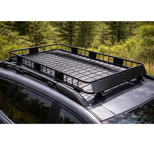 Porte-bagages de toit robuste 64×39×5 po, panier de transport de toit, capacité de charge de 200 lb pour SUV, camion, voiture avec barres transversales GAPCGC003 - Product Image 1
