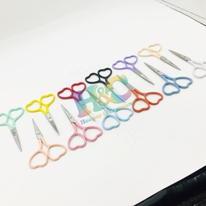 High Quality Mini Sharp Straight Blade Heart Beauty Ceramic Handle Stainless Steel <b>Cuticle</b> <b>Scissors</b> Solid Pink Wholesale Price - Product Image 4