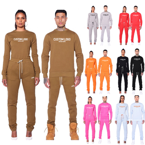 ชุดวอร์มปักโลโก้ Geo Brothers Co แบบสั่งทำพิเศษสำหรับผู้ชาย/ผู้หญิง ไซส์พลัส ผ้าฝ้ายรักษ์โลกสำหรับฤดูหนาว สไตล์สตรีทแวร์ - Product Image 1