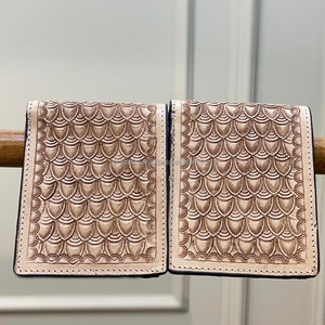 New Trending Hand Tooled Leather Men's <b>Wallet</b> Long Zipper Hot Selling Western Pattern Genuine Leather <b>Card</b> <b>Holder</b> <b>Wallet</b> for Men - Product Image 3