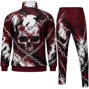 Premium Sublimation Tracksuit Jacket <b>Pants</b> Set Custom Sportswear Gym Workout Fitness Running Training 100% Cotton Eco-Friendly - Product Image 2