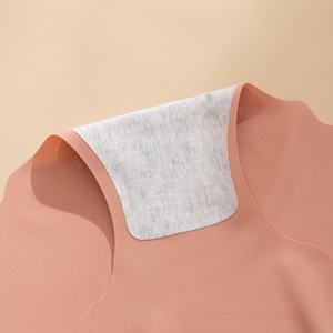 Braguitas sin costuras con borde ondulado para mujer, ropa interior suave y transpirable que no se ve, bragas diarias multicolor - Product Image 4