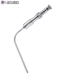 Cánula de succión de alta calidad de 13 cm/5 pulgadas con corte de dedo integrado y estilete de seguridad de 90 grados, instrumentos médicos - Product Image 4