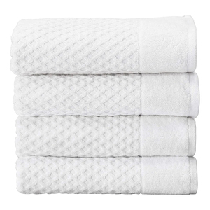Latest Arrival White Cotton <b>Waffle</b> Bath Towels Set Fluffy Rectangle Home Use <b>Machine</b> Wash Adult Size High Quality Bath Towel - Product Image 6