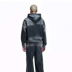 Sudadera con Capucha para Hombre, Lisa, de Algodón, Estilo Deportivo, Corte Regular, con Bolsillos Laterales, para Otoño, de Secado Rápido, Lavado Ácido 2 en 1 - Product Image 3