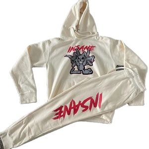 2025 automne hiver marque survêtement hommes à capuche sport ensembles mode broderie polaire sweat pantalons de survêtement avec Style personnalisé - Product Image 2