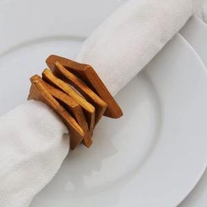 Porta Servilletas Rústico de Madera Maciza, Organizador de Servilletas Hecho a Mano para Mesa de Comedor, Cocina, Decoración del Hogar - Product Image 5