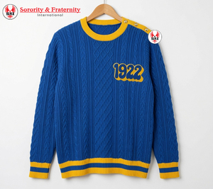 Sigma Gamma Rho High Quality Custom Designed Knitted <b>Cardigan</b> <b>Sweater</b> Solid Button Embroidered Greek College Anti-Wrinkle - Product Image 1