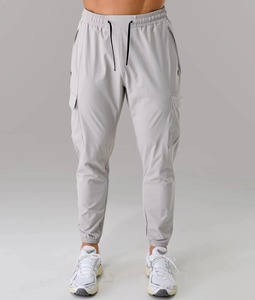 Men's Lightweight Elastic Waist Canvas Formal <b>Joggers</b> with Pocket Sweatpants Flare Cargo <b>Stacked</b> Trousers - Product Image 1