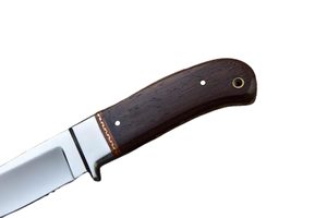 Custom Handcrafted Fixed Blade Hunting <b>Knife</b> with Premium Wooden <b>Handle</b> | Satin Finish Outdoor Camping Survival Bushcraft <b>Knife</b> - Product Image 3