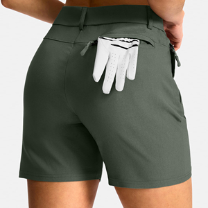Shorts de golf respirants pour femmes, haute qualité, dernière conception, taille haute boutonnée, pour activités estivales en extérieur - Product Image 6