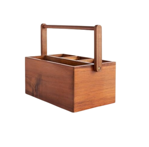 Cesta de madera hecha a mano color arcilla para almacenamiento en el hogar, venta al por mayor, cesta de madera para almacenamiento en la cocina - Product Image 2