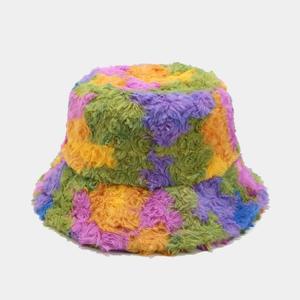 Sombrero de Pescador SIDDIQUI HOSINEX para Mujer, con Forro de Piel Sintética, Diseño Laminado, Color Sólido, Casual, de Felpa, Sin Costuras, Teñido, para Invierno, Cálido, Lavado - Product Image 4