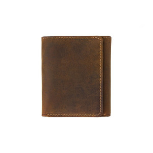 Cartera Triple de Cuero Genuino Hecha a Mano, Cartera Personalizada para Hombre, Tarjetero, Monedero Delgado Vintage LTW-0103 - Product Image 3