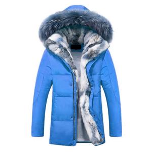 Parka de Invierno de Lujo para Hombre, Chaqueta de Plumón con Capucha de Piel, Abrigo Acolchado Cálido y Resistente, Impermeable, Cortavientos, Aislado para Frío Extremo - Product Image 1