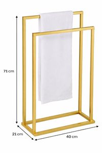Toallero Metálico Decorativo con Recubrimiento en Polvo Amarillo, Soporte para Toallas, Colgador Duradero y Confiable para Ropa de Baño, Disponible al Precio Más Bajo - Product Image 2