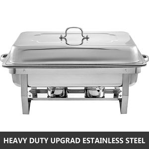 King International สี่เหลี่ยมผืนผ้าจัดเลี้ยงงานแต่งงาน,จานชาเฟิงสแตนเลสบุฟเฟ่ต์อาหารอุ่นอาหารจาน Chafing การออกแบบล่าสุด - Product Image 3