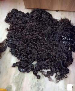 Cuticles Aligned Natural Curly Raw Machine Double Weft <b>Cheap</b> Remy Grade Virgin Indian Human Hair Single Donor Hair <b>Extensions</b> - Product Image 3
