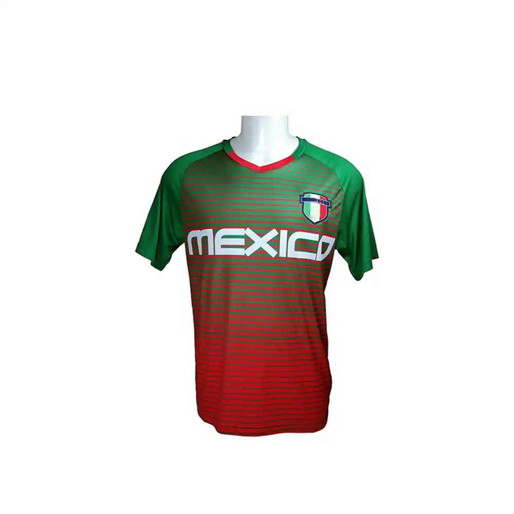 Camisetas de fútbol de la Copa Mundial de México para adultos, kits de camisetas de sublimación, camisetas de fútbol baratas para hombres