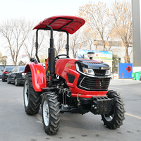 Tracteur Mini 50 CV 4x4 le plus vendu pour Jardin et Ferme, Tracteur à Chenilles 4 Roues avec Moteur 80 CV, Vente en Gros, avec Fraise Rotative