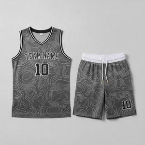 Uniformes de Baloncesto de Invierno Transpirables Personalizados de Primera Calidad, Conjuntos de Uniformes de Equipo para Hombre y Mujer 100% Poliéster de Alta Calidad para Juegos de Verano - Product Image 6