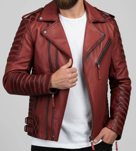 Chaqueta Casual de Invierno Unisex al por Mayor, de Mezclilla y Cuero, Color Sólido, con Cremallera, Cuello Alto, Impermeable, Estilo Moto y Biker, con Logo Frontal - Product Image 1