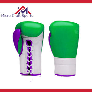 Guantes de Boxeo Profesionales de MMA, de Cuero, con Logotipo Personalizado y Cierre de Cordones, Antideslizantes, Equipo de Entrenamiento de Boxeo de Sialkot, Pakistán - Product Image 6