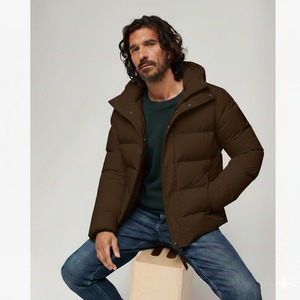 Chaqueta Bomber Personalizada con Logotipo, Reversible, de Secado Rápido, Transpirable, Impermeable y Ecológica, con Exterior de Nailon/Algodón para Hombre, Invierno - Product Image 1