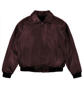 Chaquetas de Cuero Casuales para Hombre al por Mayor, Estilo Nuevo, de Piel de Cordero Genuina Desgastada, Material de Primera Calidad, Precio al por Mayor - Product Image 3