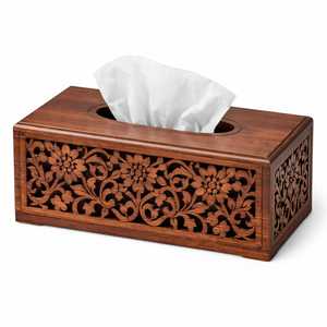 Luxury Crystal Tissue Paper Holder Shell Design Transparent Glass Napkin Stand for <b>Table</b> Decor - Product Image 2