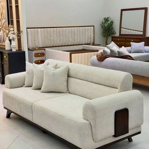 Canapé en teck moderne et luxueux, mobilier contemporain rembourré pour salon, hôtel, villa, salle de séjour - Product Image 1