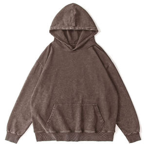 Sweat à capuche en molleton uni pour homme de qualité supérieure, 100% coton, coupe ample, respirant, hiver, finition élégante, toucher confortable - Product Image 4