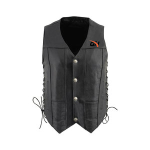 เสื้อกั๊กหนังผู้ชาย ระบายอากาศได้ดี สวมใส่สบาย น้ำหนักเบา เหมาะสำหรับใส่ลำลอง ราคาสมเหตุสมผล ผลิตจากโรงงาน - Product Image 5